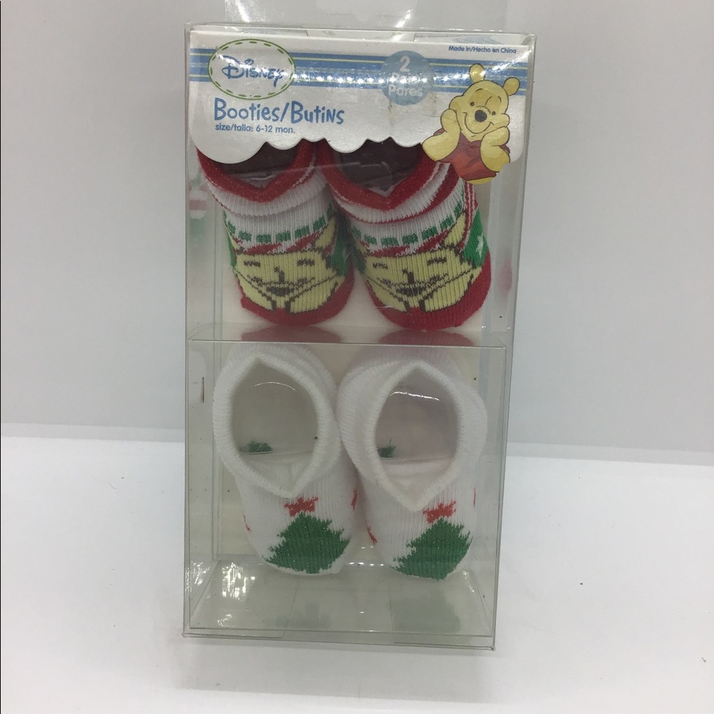 Disney - Booties - Size 6-12 Months - 2 Pairs